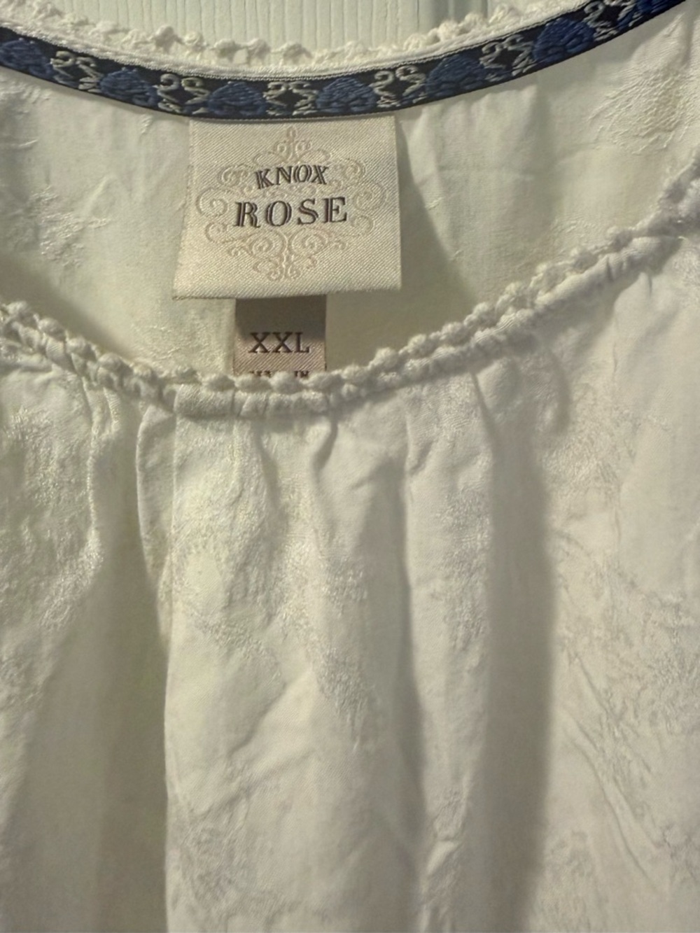 Knox Rose Embroidered Peasant Tunic Top - Picture 3 of 9